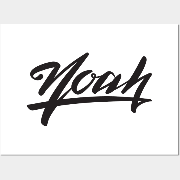 Noah Name Wall Art by ProjectX23Red